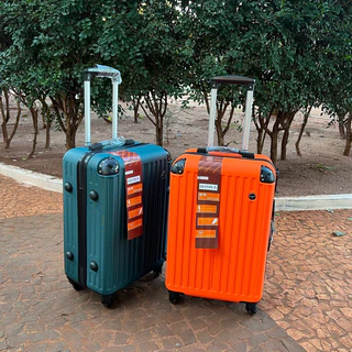 Mala De Viagem 10kg Com Segredo Rodinhas 360° Abs - MODELO NOVO