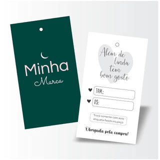1000 etiquetas tag personalizada para roupas