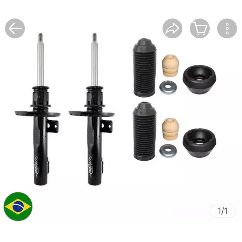 Kit Amortecedor Dianteiro Gol Gv (g5) TURBO GAS PRESSURIZADO 12 MESES ...