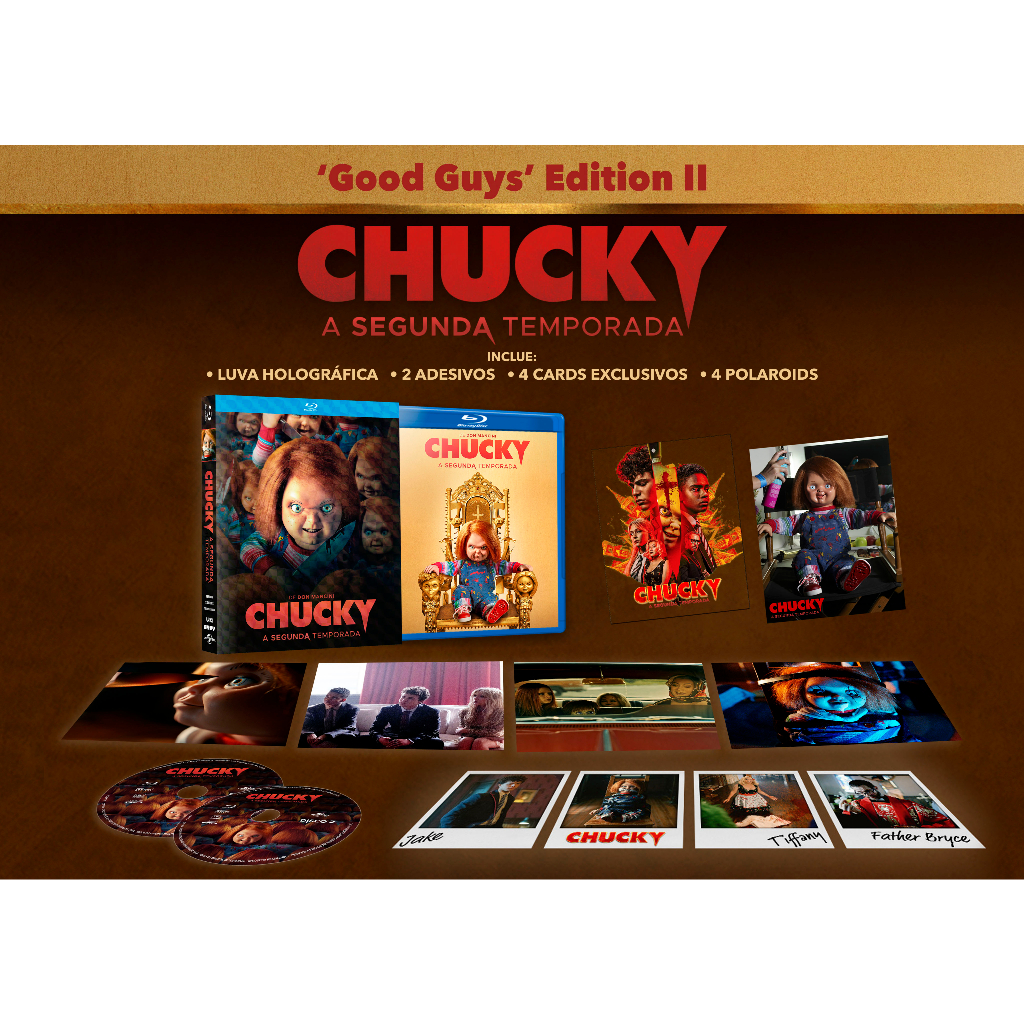 Blu-ray + DVD Chucky - A Segunda Temporada (+ Extras) com LUVA