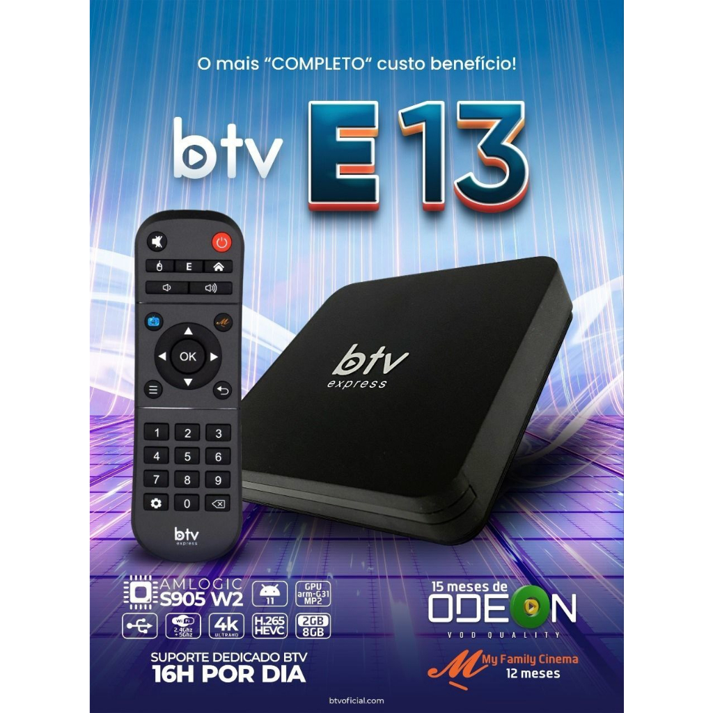 B TV B13 - Express - Testado E Configurado , Original - Pronta Entrega ...