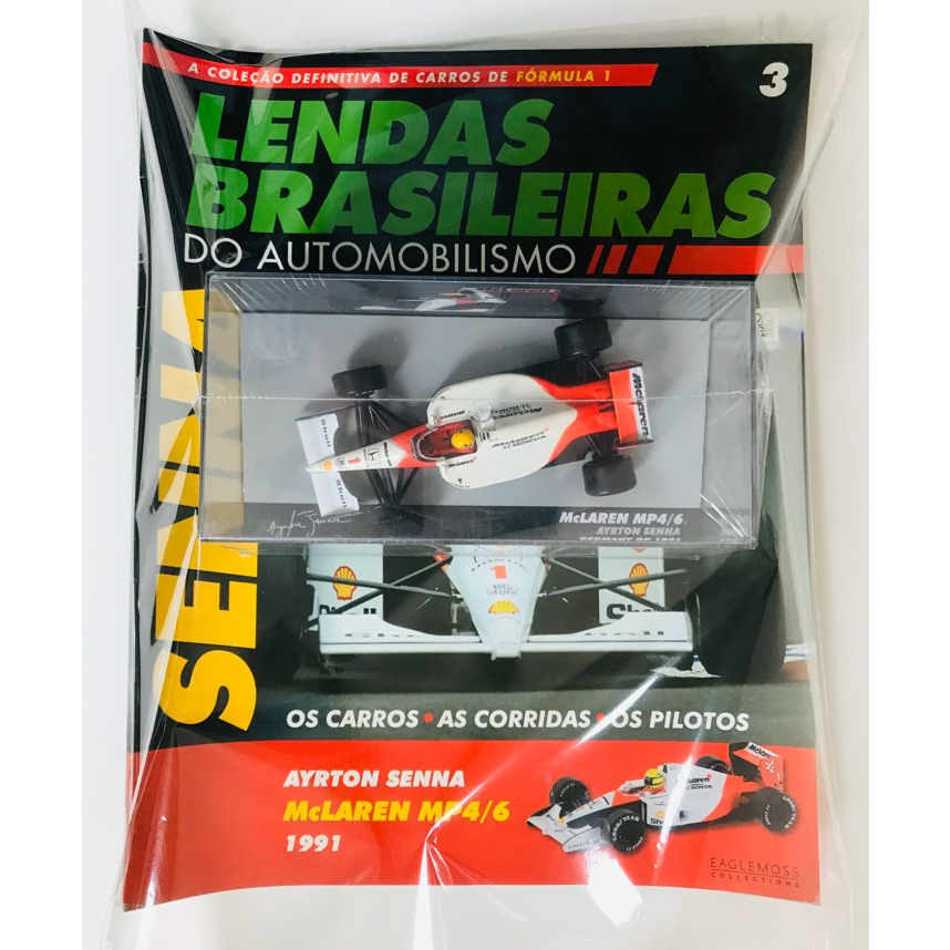 Miniatura McLaren MP4/6 (Lacrada) - Ayrton Senna - 1991 - Fórmula 1 - F1 - 1:43