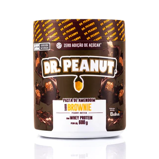 Pasta De Amendoim C/ Whey Protein 600g - Dr Peanut - Todos os sabores