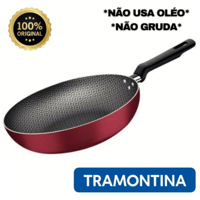 Frigideira Tramontina Antiaderente Funda Que Não Gruda e Não Usa Oléo ORIGINAL