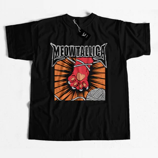 Camiseta Meowtallica St Anger Meme Gato Gatinhos