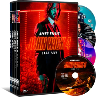 DVD Coleção John Wick - 4 Filmes