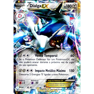 Carta Pokemon Dialga EX Português Card Original Copag - Pronta Entrega
