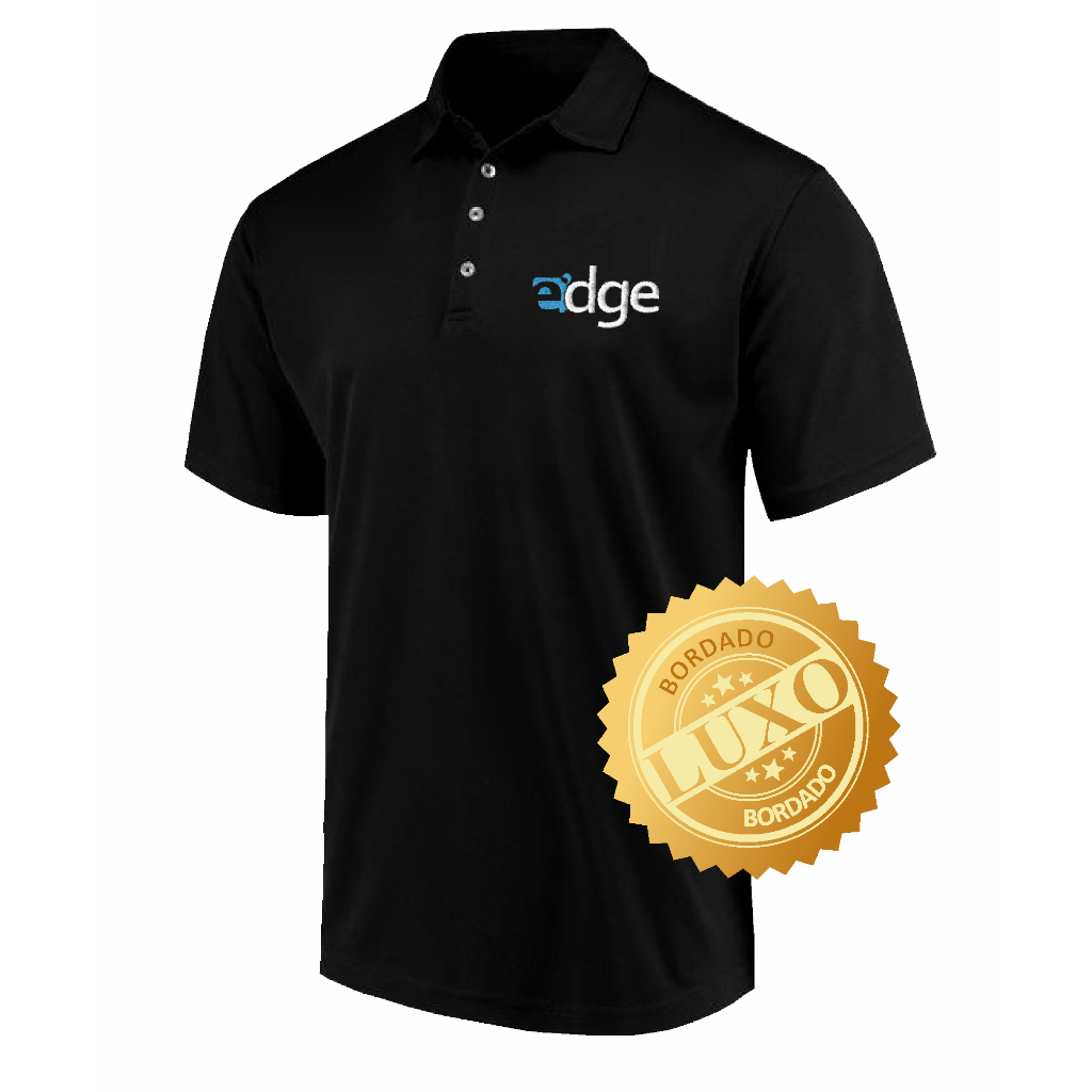 Camiseta Polo Bordada Personalizada Logo Luxo XGG G1 G2 G3