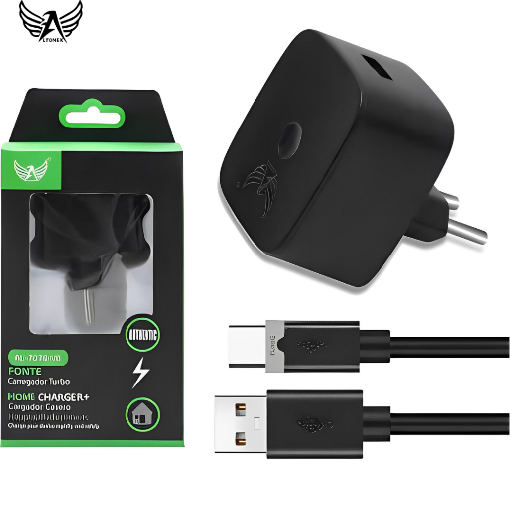 Carregador Completo V8 TPC Turbo Ultra Rápido Quick Charge 3 0 AL 7070