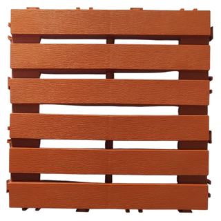 KIT 12 PEÇAS Deck modular 30x30 Plástico Textura Madeira antiderrapante piscina box jardim.