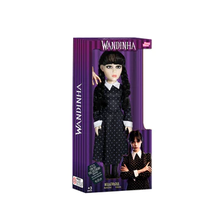 Boneca Wandinha 43cm acompanha a mãozinha Original Babybrink