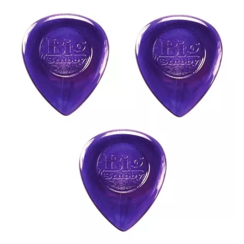 Palheta De Guitarra Grossa 3.0 Big Stubby Dunlop C/ 3 Unidades