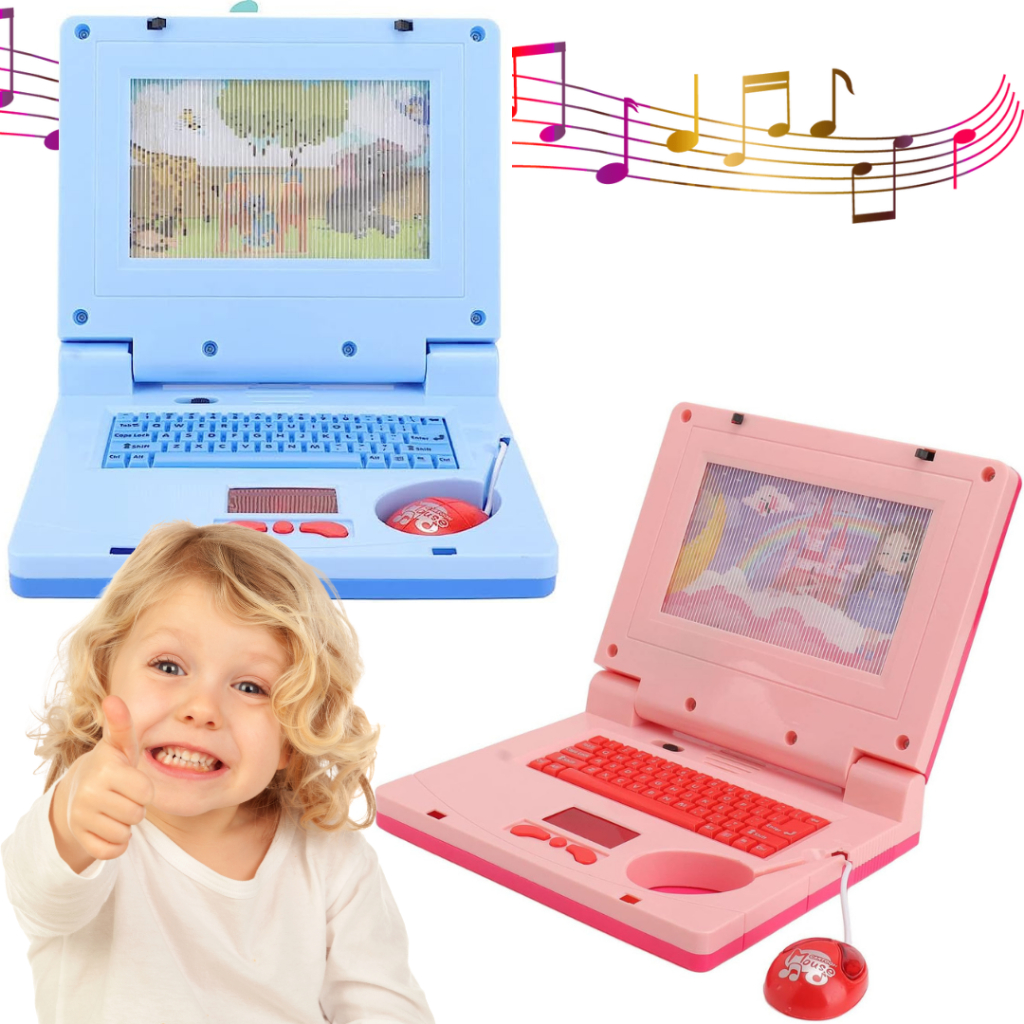 Laptop Infantil Menino Menina Notebook Brinquedo Com Som e Luzes ...