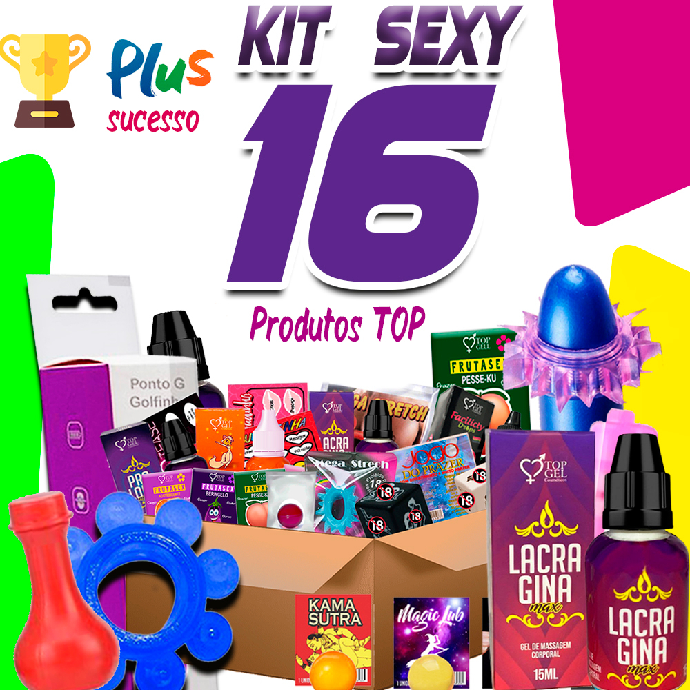 Kit Sex Shop16 Produtos Eróticos De Sexy Shop Uso Adultos brinquedos adultos sexual lubrificante