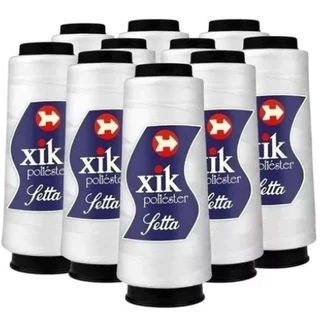 Linha Branca Costura 120 Setta Cone - Pacote 10 Unidades