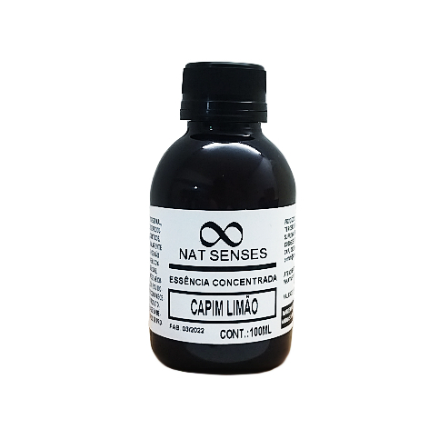 Essência concentrada Capim, Limão - 100ML - Nat Senses - Óleo essêncial. n