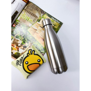 Garrafa Squeeze Portátil Inox Para Viagem Água Suco Chá Academia Esportes 500ML（NÃO É TÉRMICA）