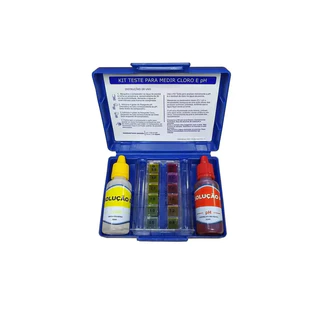 Estojo Teste Cloro e Ph para piscina - Rds Piscinas