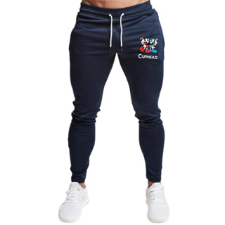 Calça Academia Jogger Moletom Cuphead e Mugman Serie Animada Unissex Personalizado