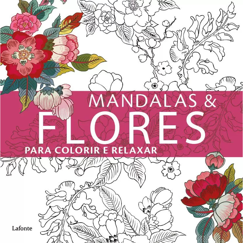 Kit 550 Mandalas Flores para Imprimir e Colorir