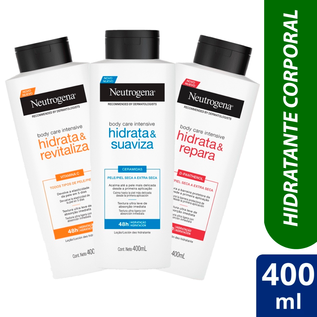 Creme Hidratante Corporal Neutrogena Body Care Intensive 200ml / 400ml ...