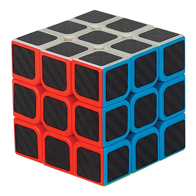 Cubo Mágico 3x3 Preto Adesivado (YJ8358)