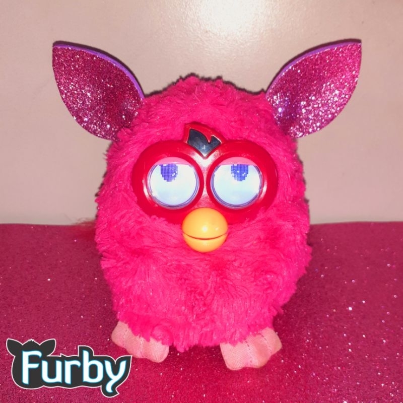 Furby Rose Et Bleu – Modèle 2013 – Hasbro – Quasi Neuf (détail D'usine Possible)