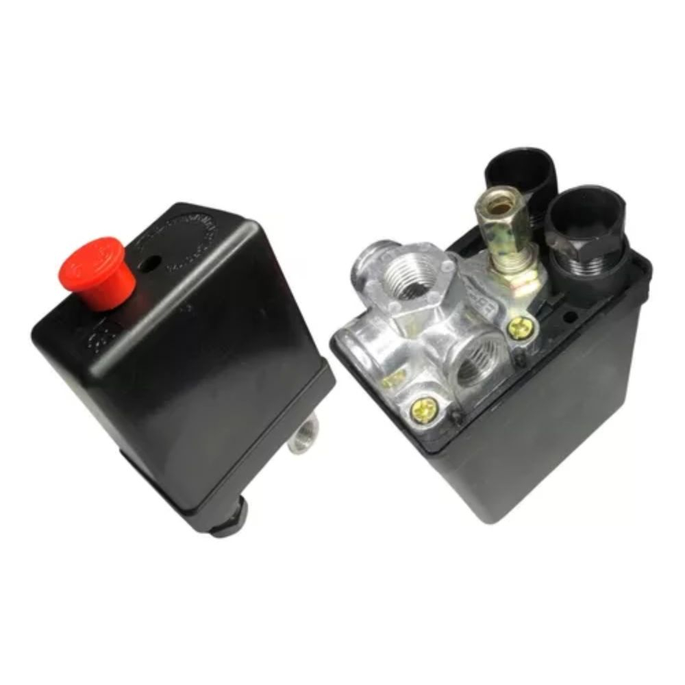 Pressostato Automático De Botão 100/140 Psi 4 Vias Odin