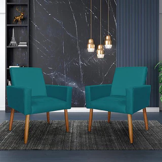Kit de 2 poltronas Nina AZUL TURQUEZA