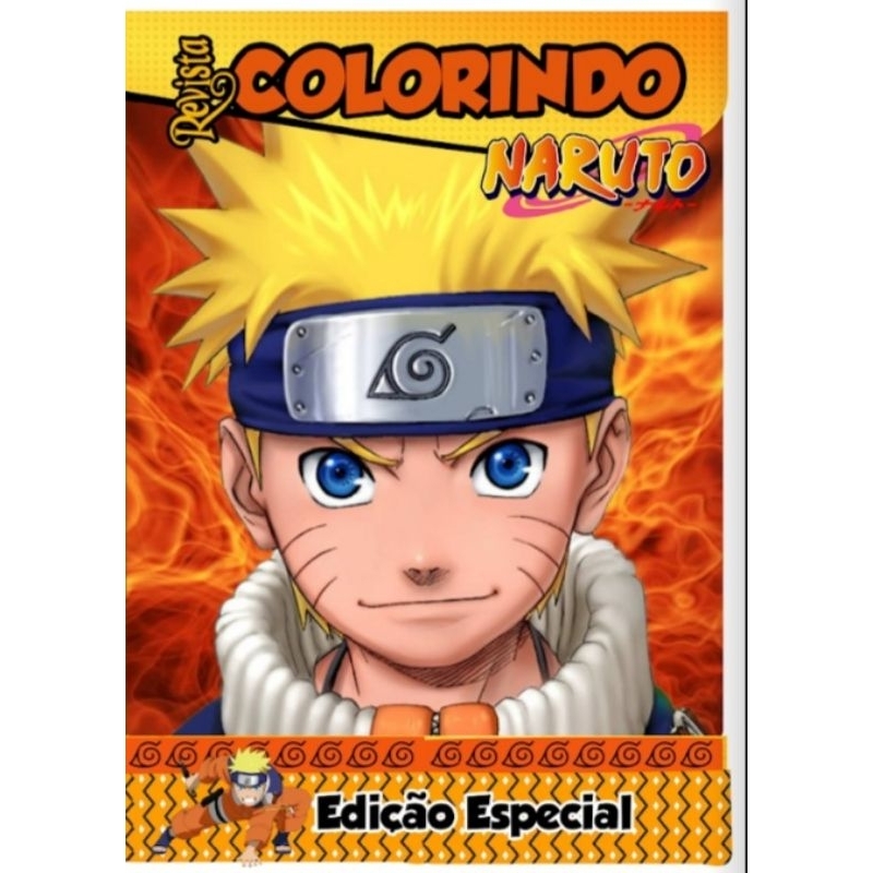 Naruto Uzumak Desenho Para Colorir, Livro De Atividades Naruto + 500  Adesivos Naruto Para Colorir Culturama