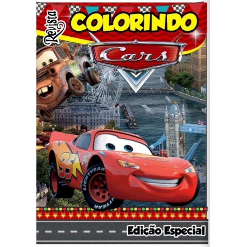 Disney Carros - Almanaque de atividades para colorir - Ed. Online