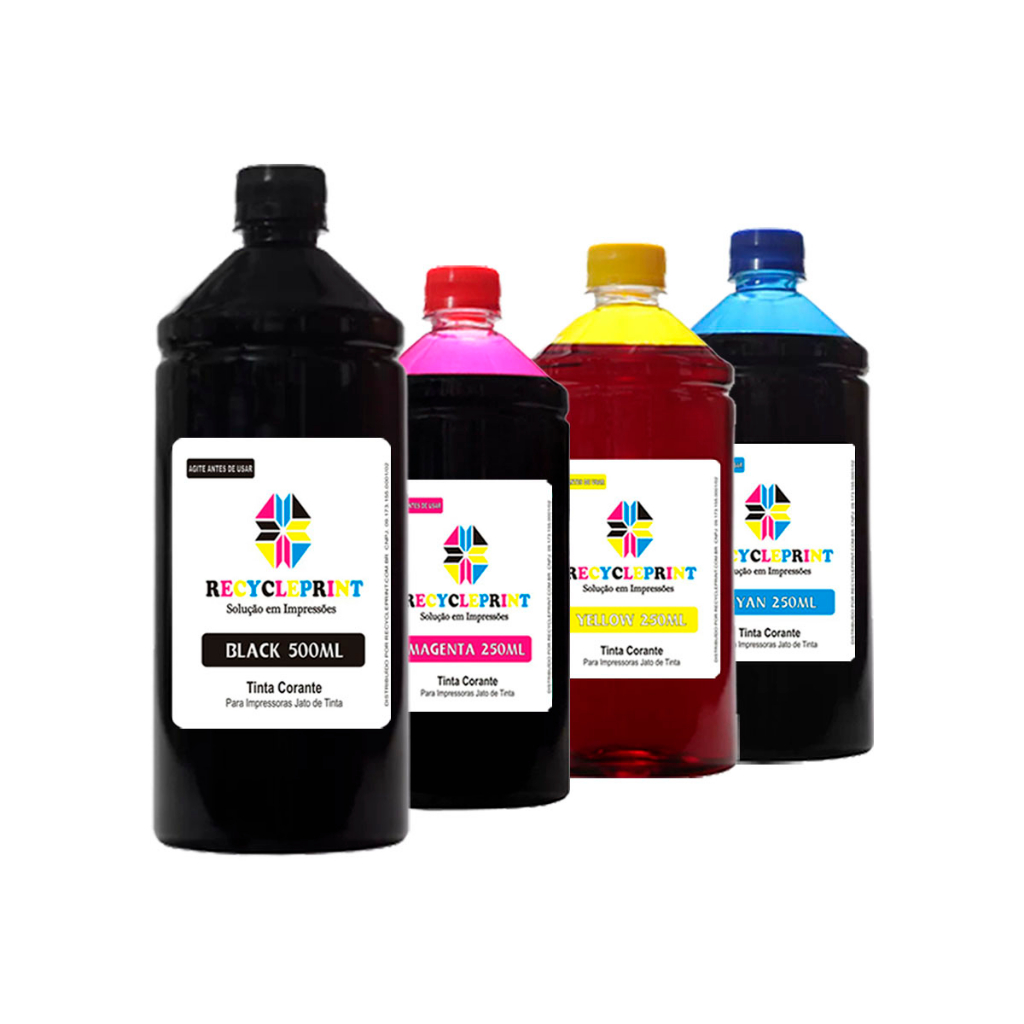 Refil 1250ml Tinta Compatível Impressora Epson L3110 L3150