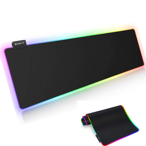 Mouse Pad Gamer Iluminado led Rgb Grande 80 cm por 30 com Led com em