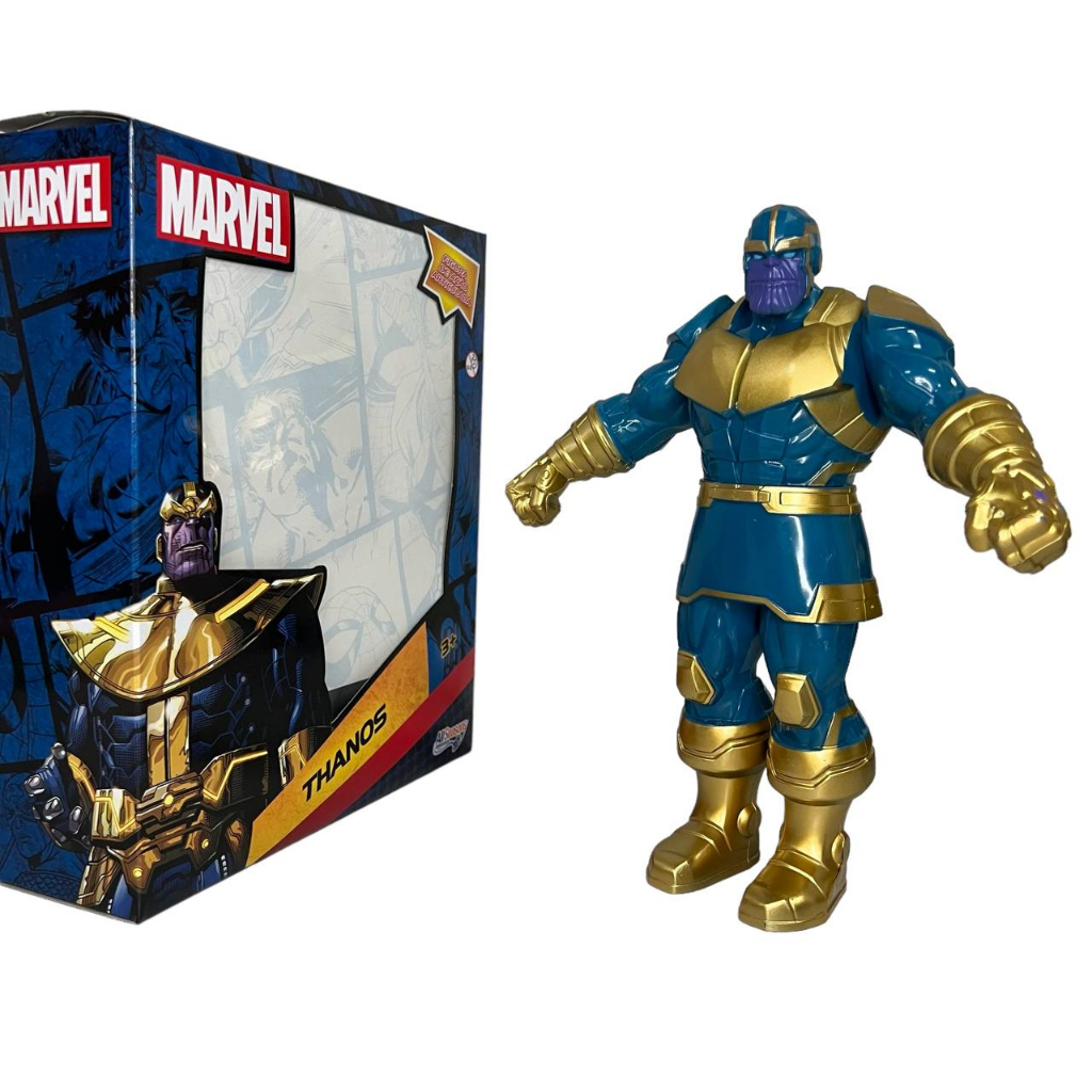 Boneco Marvel Thanos Heróis Avengers All Seasons 22cm