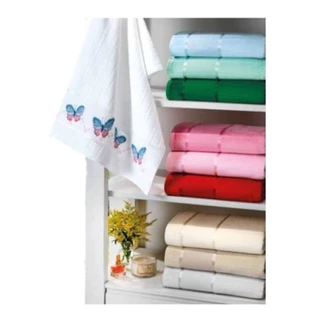 Kit 12 Toalhas Lavabo Dohler Velour Artesanalle 30x45cm - Ideal Para Pintar e Bordar Maquina