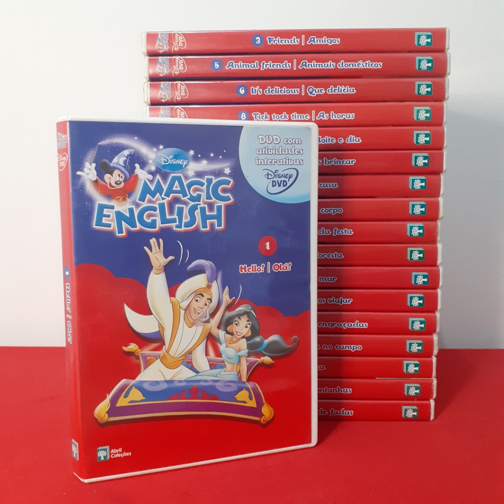 dvd curso ingles magic english 3 friends amigos - Comprar Cartazes