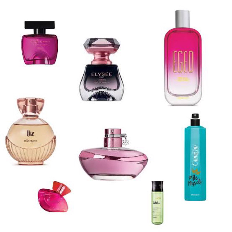 Perfumes clássicos femininos de o Boticário versões de 4ml