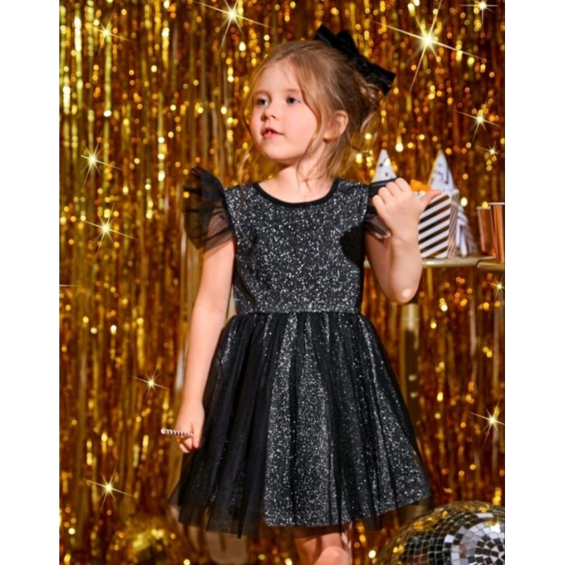 Vestido preto clearance infantil rodado