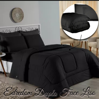Kit Edredom Casal Queen Dupla Face 03 Pcs Variados