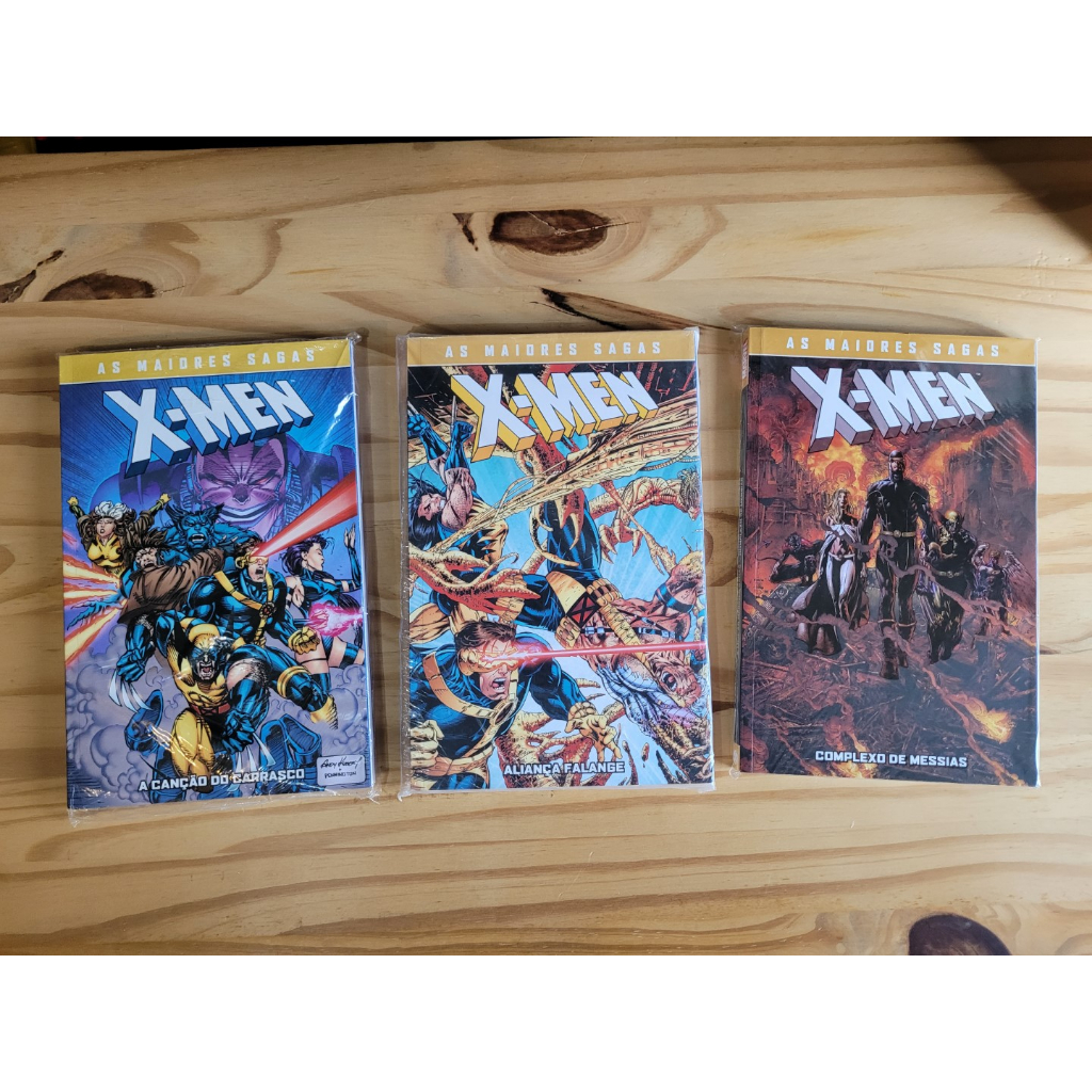 HQ Coleção As Maiores Sagas dos X-Men Avulsos (Capa Comum) Canção do Carrasco Aliança Falange Complexo de Messias