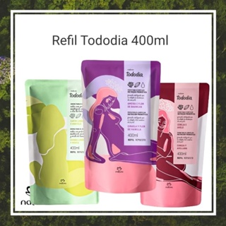 3 unid Hidratante Natura Tododia refil 400ml diversas fragancias