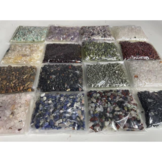 Cascalhos de pedras naturais para artesanato, aquário, jardim, pacotes de 100g em Oferta na Shopee