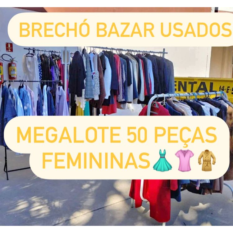 Lote Com 50 Pecas De Roupas Usadas