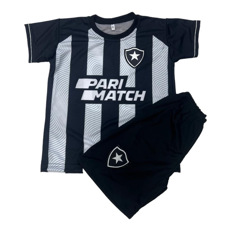 Kit Conjunto infantil juvenil futebol Botafogo Tamanho do 02 ao 14 -  Escorrega o Preço