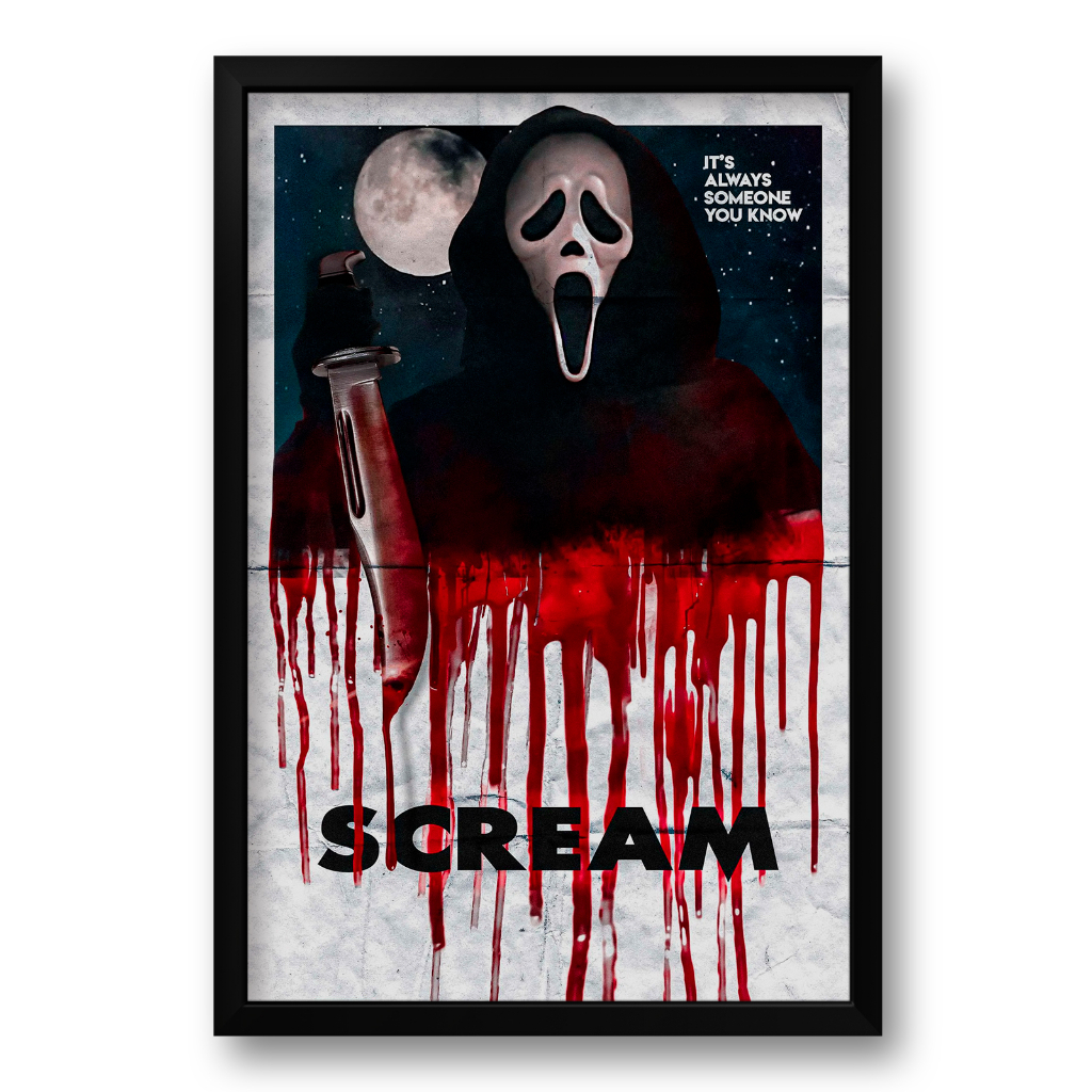Quadro com Moldura Scream - Pânico
