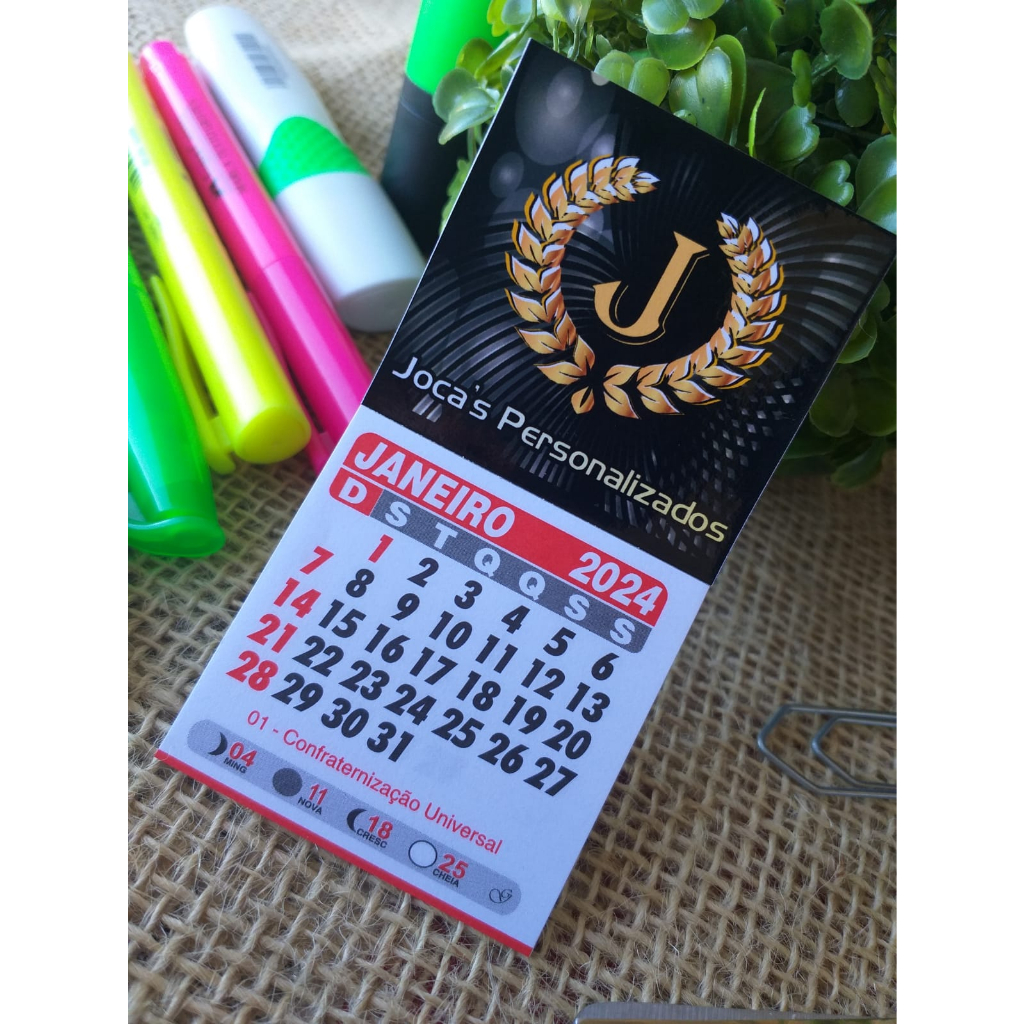 Mini Calendario Personalizado 2025 5x5 Shopee Brasil