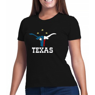 Camiseta Texas Feminina Básica TXC Algodão Penteado Country Sertanejo
