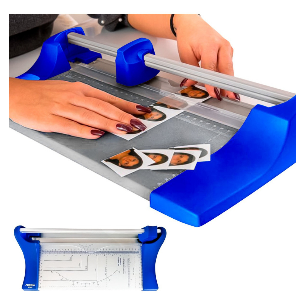 Refiladora De Papel A4 Guilhotina Cortar Papel Lamina Aurora Ast410