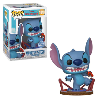 FUNKO POP DISNEY LILO & STITCH EXCLUSIVE - MONSTER STITCH 1049 NOVO ORIGINAL em Oferta na Shopee