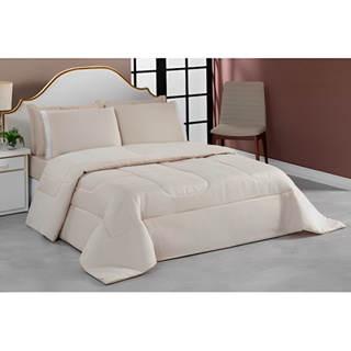 Kit Aconchego Queen Edredom Com Jogo Lencol Roupa De Cama avela